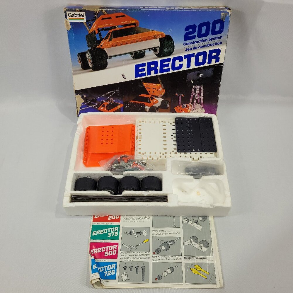Erector 200 Vintage 1981 Construction System by Gabriel